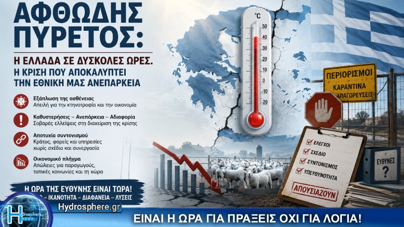Αφθώδης Πυρετός:« Η Ελλάδα σε Δύσκολες Ώρες. Η Κρίση που Αποκαλύπτει την Εθνική μας Ανεπάρκεια»