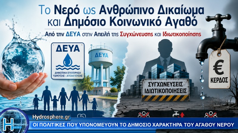 ΝΕΡΟ = ΖΩΗ, ΟΧΙ ΕΜΠΟΡΕΥΜΑ: Η επικίνδυνη μετατροπή του δημόσιου αγαθού σε κερδοσκοπικό προϊόν
