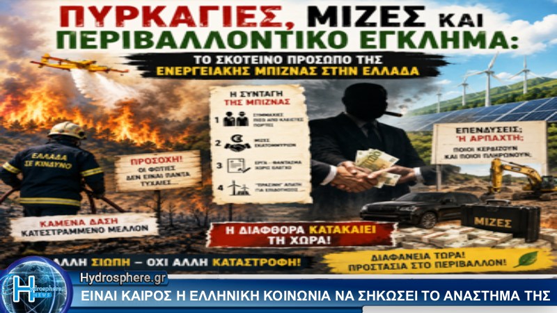 Πυρκαγιές, Μίζες και Περιβαλλοντικό Έγκλημα: Το Σκοτεινό Πρόσωπο της Ενεργειακής Μπίζνας στην Ελλάδα